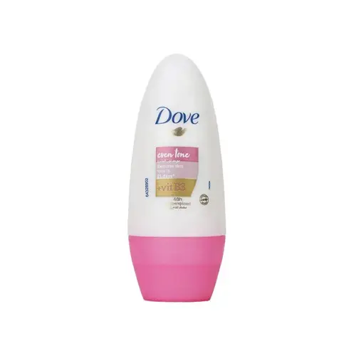 Dove Even Tone Roll-On Deodorant for Women, Up to 48 Hour Protection - 50ml
