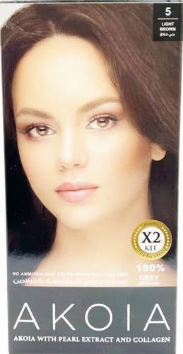 Akoia Collagen Rich Hair Dye Light Brown No. 5