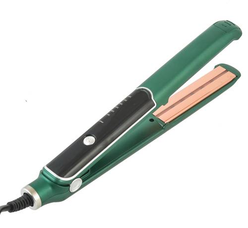 REFURA Women's Hair Straightener with Ceramic Coated Plates, Fast Heating, Portable, Green Color RE-8252