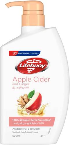 Lifebuoy Antibacterial Body Wash with Apple and Ginger - 500ml