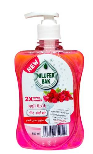 Nilufer Bak Liquid Hand Wash Soap with Rose Scent - 500ml