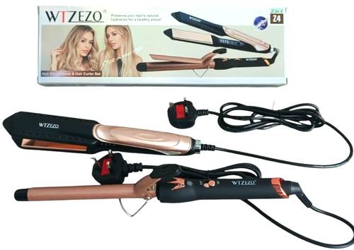 WTZEZO 2-in-1 Hair Straightener and Curler, Model No. Z4