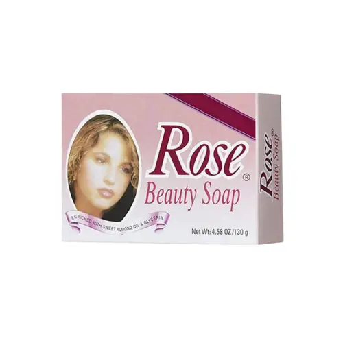 Rose Beauty Soap Enriched with Sweet Almond Oil and Glycerin - 130g
