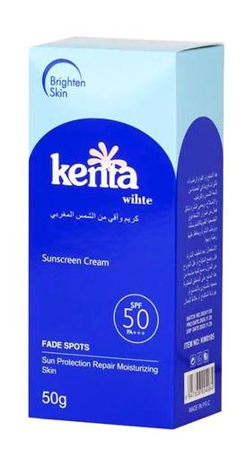 Kenta Moroccan Sunscreen Cream SPF 50 Oil-Free for Instant Skin Protection - 50g