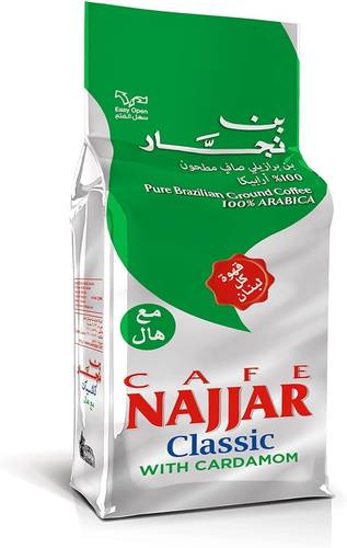 قهوة بن نجار مع حب الهال المطحون، 200 جم 