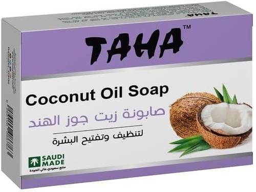 Taha Coconut Oil Soap for Skin Cleansing and Lightening - 125g