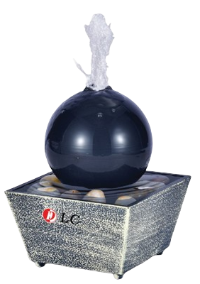 DLC Ball-Shaped Waterfall Water Fountain for Relaxation, Model DLC-31037