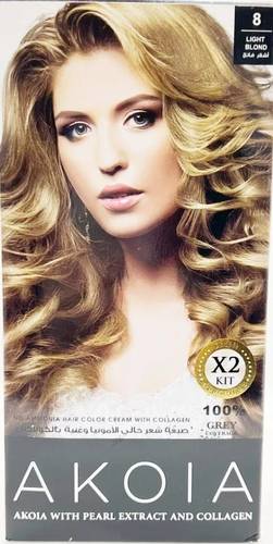 Akoia Collagen Rich Hair Dye Light Blonde No. 8