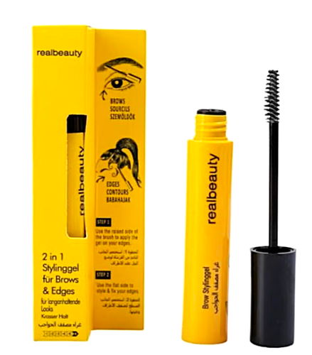 Real Beauty 2 in 1 Mascara Eyebrow Glue Styler - 16g