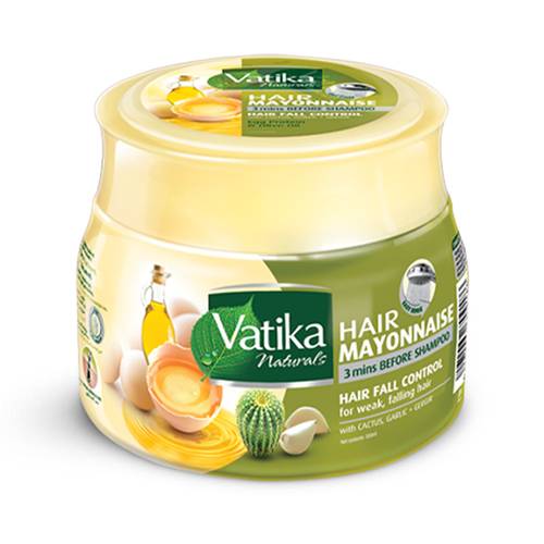 Vatika Hair Mayonnaise for Hair Loss with Aloe Vera, Garlic and Watercress Extract 500ml