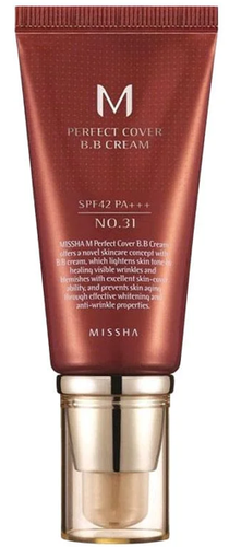 ميشا إم بيرفكت كفر بي بي كريم مع واقي شمس SPF 42 رقم 31 لون جولدن بيج - 50 مل