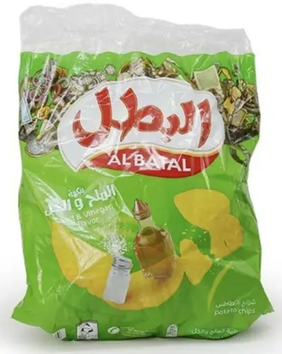 Champion Potato Wedges Salt & Vinegar Flavored Bag 20 Pieces * 12g
