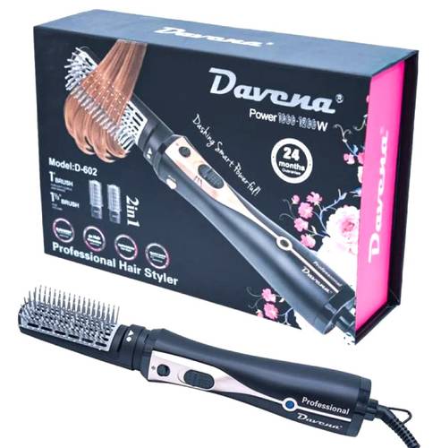 Davena Hair Dryer Styler with 2 Brushes, 1200 Watts, Model D-602