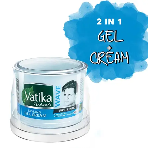 Vatika Hair Styling Cream & Gel with Aloe Vera and Honey 250ml
