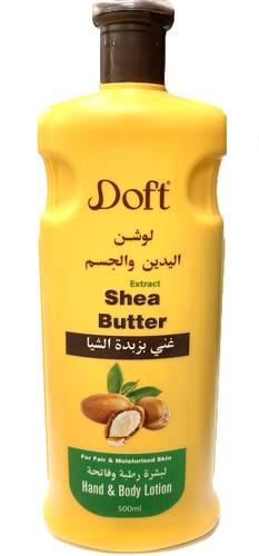 Doft Hand and Body Lotion Enriched with Shea Butter for Moisturized and Light Skin - 500 ml
