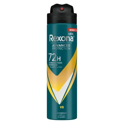 Rexona Men's V8 Spray Deodorant, Up to 72 Hour Protection - 150ml