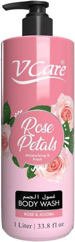 VCare Moisturizing and Refreshing Rose Petal Body Wash - 1 Liter
