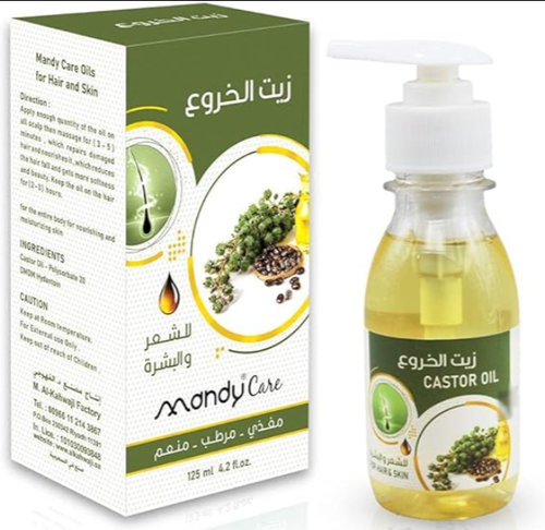 ماندي كير زيت الخروع للشعر و البشرة - 125 مل