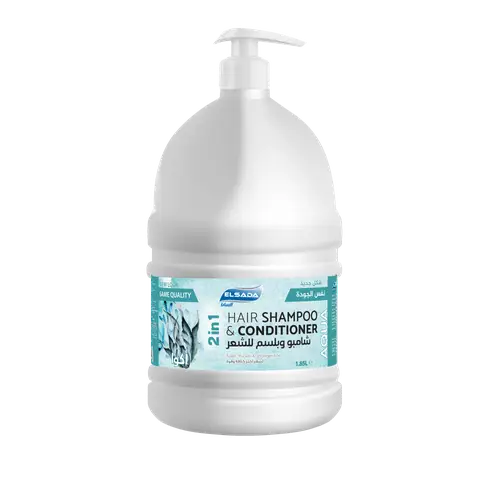 Elsada 2 in 1 Shampoo and Conditioner for Thicker, Stronger Hair Aqua - 3.7 Liters