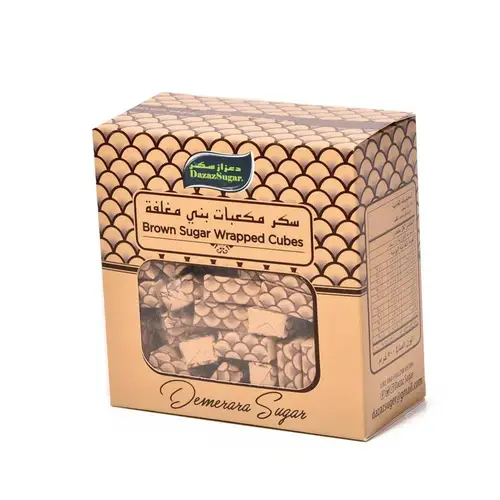 coated brown sugar cubes 500g 