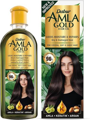 Dabur Amla Golden Oil for Dry and Damaged Hair - 300 ml
