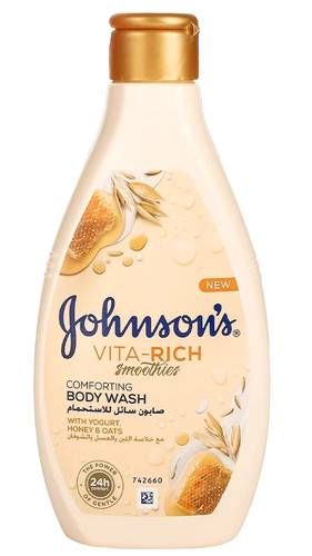 Johnson's Vita-Rich Liquid Bath Soap with Milk, Honey & Oat Extract - 250ml