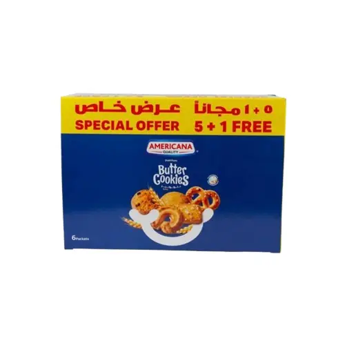 امريكانا بسكويت بتر كوكيز 6 حبات * 100 جرام