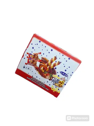 Mini Top Chocolate Wafer Rolls 12 pieces