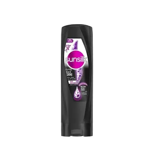 Sunsilk Long Lasting Black Hair Conditioner, Enchanting Black Shine with Amla, Pearl Protein & Vitamin E 400ml