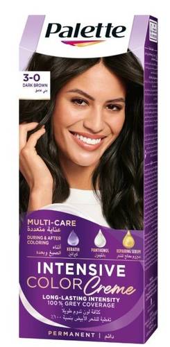 Palette Intensive Cream Hair Color, Dark Brown, No. 0-3