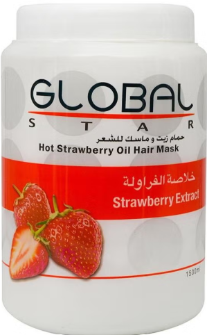Global Star Strawberry Oil Bath and Hair Mask 1500ml