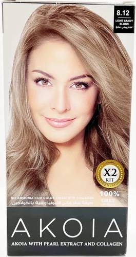AKOYA Collagen Rich Hair Color Medium Olive Blonde 8.12