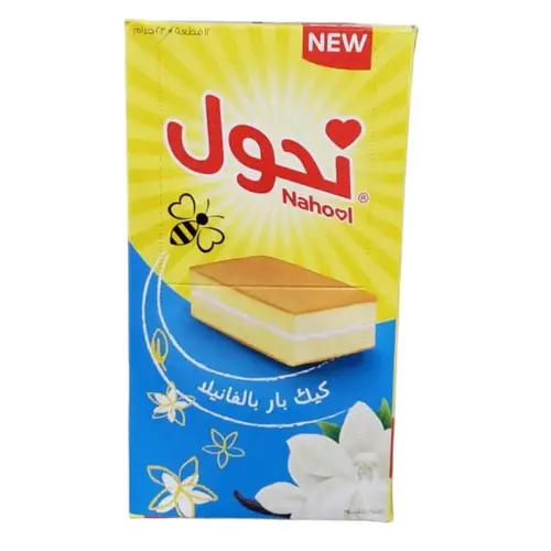 كيك نحول بار بالفانيلا 12 قطعة 23 جرام