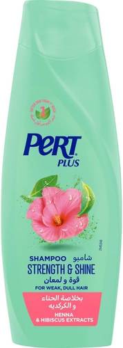 Pert Plus Shampoo for Strength and Shine for Weak and Damaged Hair with Henna and Hibiscus Extract 200ml
