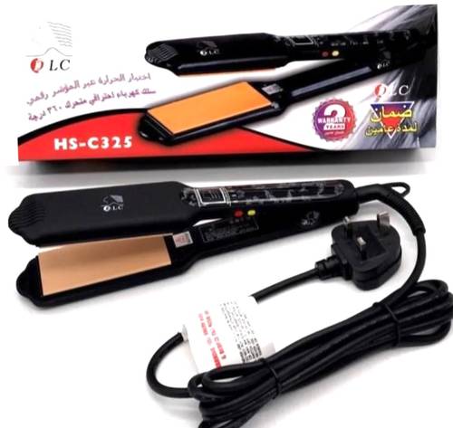 DLC Ceramic Hair Straightener for Women, Model No. HS-C325