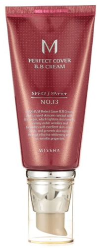 ميشا إم بيرفكت كفر بي بي كريم مع واقي شمس SPF 42 رقم 13 لون برايت بيج - 50 مل