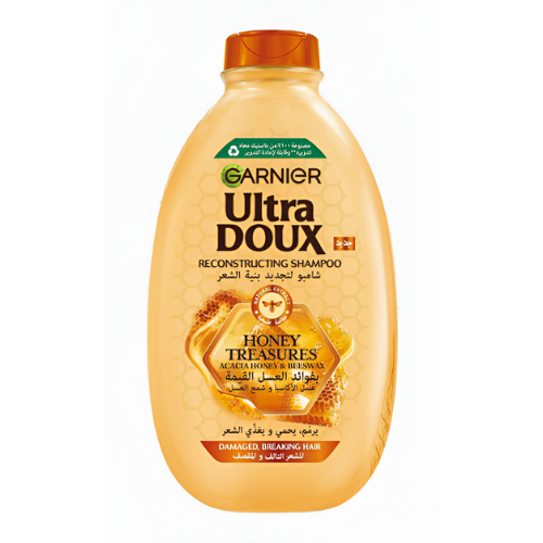 Garnier Ultra Doux Regenerating Shampoo with Acacia Honey for Damaged and Split Hair 400ml