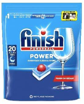 Finish All in 1 Dishwasher Tablets, 20 Tablets