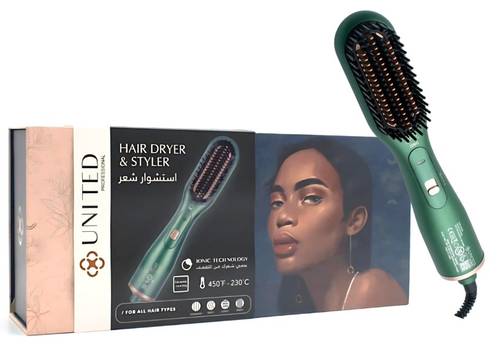 United Professional Ionic Hair Dryer Model UN-K302 Green