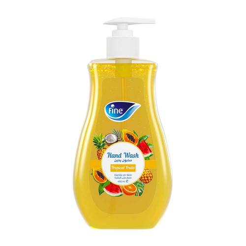 Fine Hand Soap, Gentle on Skin, Tropical Fruits - 450ml