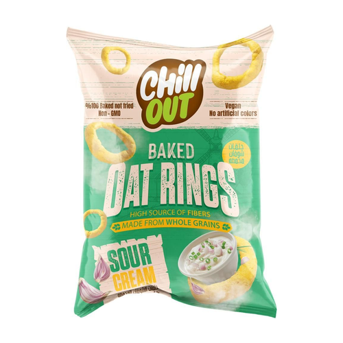 Chill out Toasted Oat Rings Sour Cream Flavor 60g