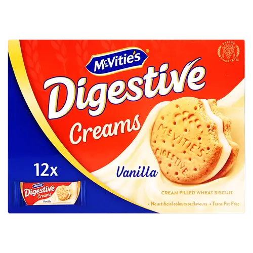 McVitie's Digestive Vanilla Cream Biscuits 12 pieces 40g