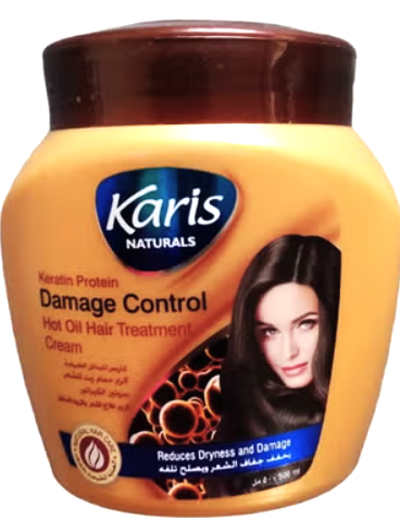 Karais Keratin Protein Hair Oil Bath Cream Reduces Dry Hair and Repairs Damaged Hair 500ml