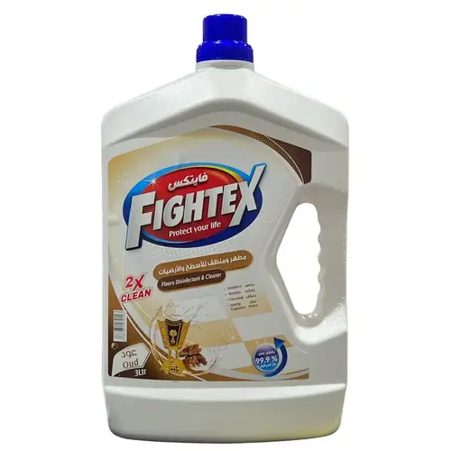 FIGHTEX Disinfectant and Cleaner for Surfaces and Floors with Oud Scent 3 Liters