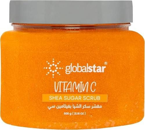 Global Star Shea Sugar Face and Body Scrub with Vitamin C - 600g