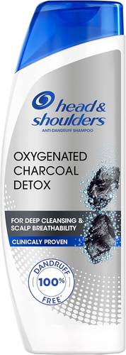 Head & Shoulders Anti-Dandruff Shampoo with Oxygen Charcoal Detox for a deep clean for pores and a breathing scalp, 600 ml