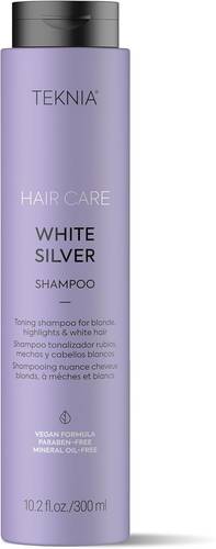 Tekenia White Silver Shampoo for Blonde, Dyed and White Hair Toning, Lakme 300ml