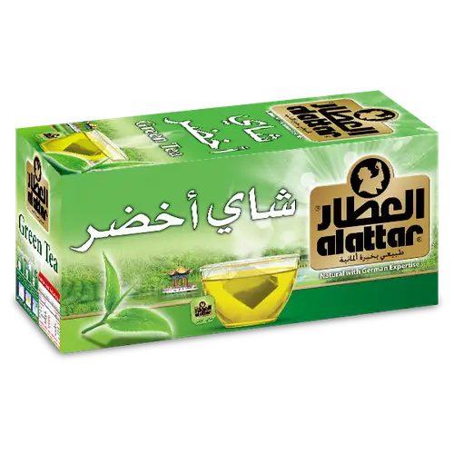 العطار شاي اخضر سادة ظروف مغلفة 20 كيس