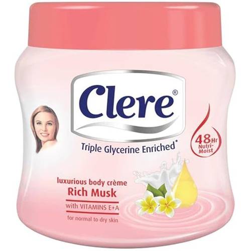 Clere Musk Rich Body Cream - 500ml