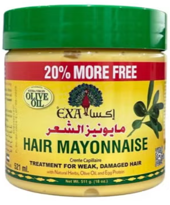 Exa Hair Mayonnaise to moisturize and strengthen damaged or frizzy hair 521 ml
